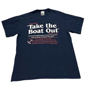 Vintage Men’s Medium Jesus Said Take the Boat Out Religious T-Shirt